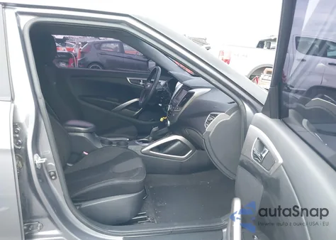 2012 Hyundai Veloster Base W/Black from USA, damaged, VIN KMHTC6ADXCU050938